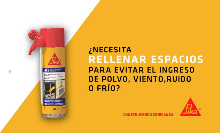 Sika Boom M espuma expansiva de poliuretano para relleno y aislamiento
