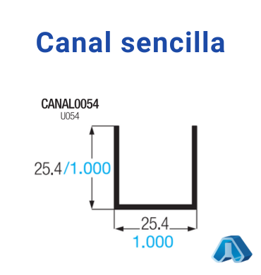 Canal sencilla