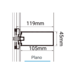 Fachada Stick Serie 45 Alumina