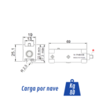 Rodamiento AGS en Agujas | Capacidad 80 kg para Aluminio