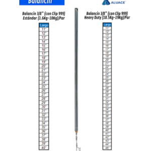 Balancin 3/8 (1.6 Kg - 10 Kg)/Par