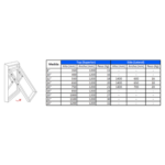 Brazo acero inoxidable 304 para ventana proyectante