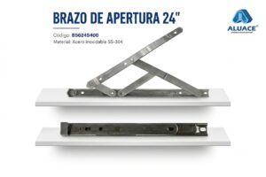 Brazo acero inoxidable 304 para ventana proyectante