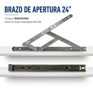 Brazo acero inoxidable 304 para ventana proyectante