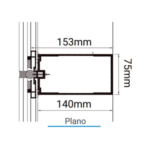 Fachada Stick Serie 75 Alumina