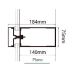 Fachada Stick Serie 75 Alumina