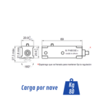 Rodamiento Serie 80 en Agujas | Capacidad 80 kg para Aluminio