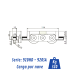 Rodamiento Tándem fijo basculante
